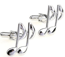 Load image into Gallery viewer, Free Shipping 29 Designs Guitar Cufflinks Music Design Musical Note Cuff Links Piano Bass Cuffs