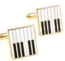 Load image into Gallery viewer, Free Shipping 29 Designs Guitar Cufflinks Music Design Musical Note Cuff Links Piano Bass Cuffs