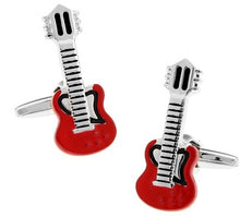 Load image into Gallery viewer, Free Shipping 29 Designs Guitar Cufflinks Music Design Musical Note Cuff Links Piano Bass Cuffs